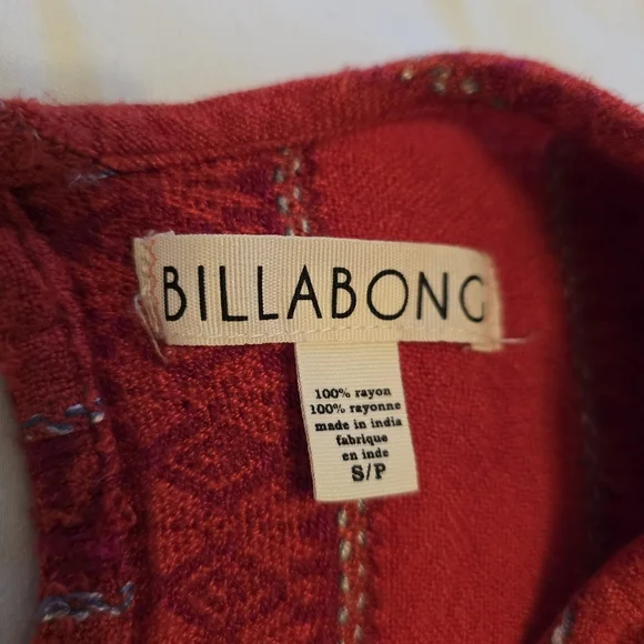 Billabong The Heart Seas Striped Red Top - Picture 10 of 11